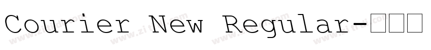 Courier New Regular字体转换